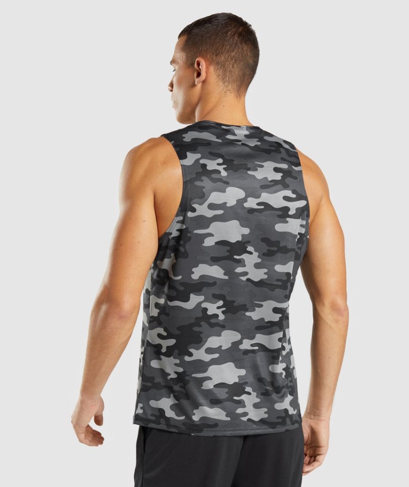 Podkoszulki Gymshark Arrival Męskie Camo | PL 780LVE